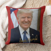トランプ大統領によって署名された/アメリカを踏み出さない クッション (ブランケット)