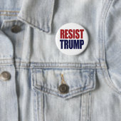 トランプ大統領に抵抗せよ - トランプに反対しよう 缶バッジ (インサイチュ)