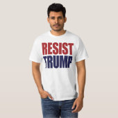 トランプ大統領に抵抗せよ - 反トランプ Tシャツ (正面フル)