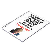 トランプ大統領に運命が囁く ノートブック (左側)