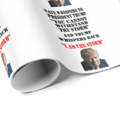 トランプ大統領に運命が囁く ラッピングペーパー (ロールコーナー)