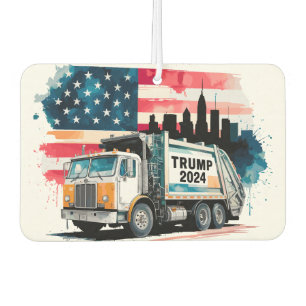 トランプ大統領のためのゴミ収集車 カーエアーフレッシュナー