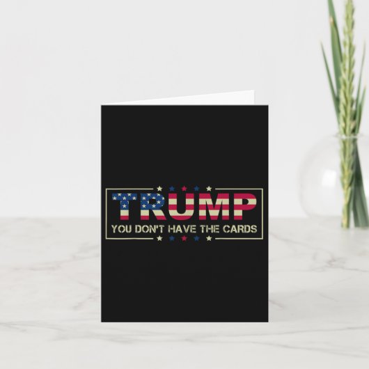 トランプ大統領のカードを持っていない カード (正面)