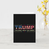 トランプ大統領のカードを持っていない カード (黄色い花)
