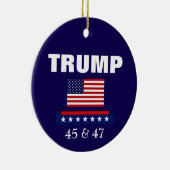 トランプ大統領のクリスマス装飾品 セラミックオーナメント (右)