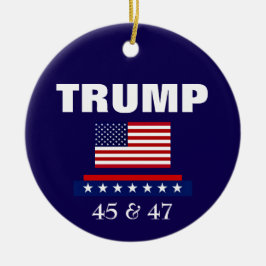 トランプ大統領のクリスマス装飾品 セラミックオーナメント