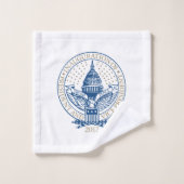 トランプ大統領のペンスモノグラムの開業 バスタオルセット (ウォッシュタオル)