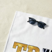 トランプ大統領のポートレート ビーチタオル (インサイチュ)