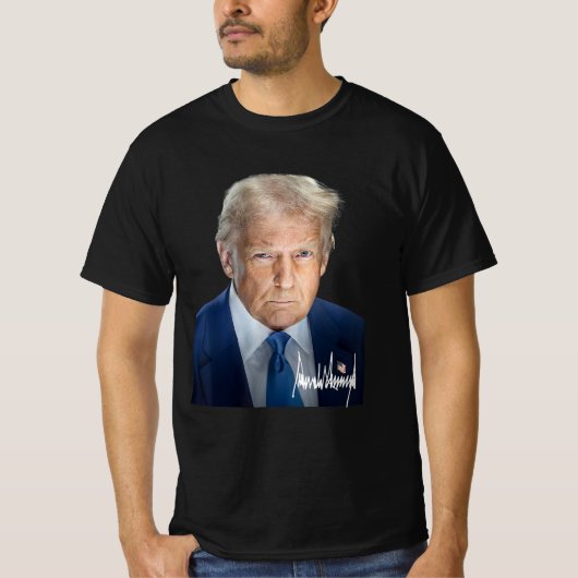 トランプ大統領の公式就任式肖像 Tシャツ (正面)