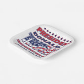 トランプ大統領の就任 ペーパープレート (傾斜あり)