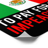 トランプ大統領の弾劾 メキシコが弾劾の費用を負担 フェイクニュース ポスター (角)