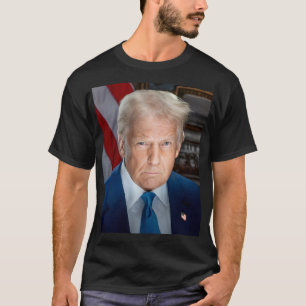 トランプ大統領の正式な就任式ポートレート Tシャツ