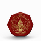 トランプ大統領の第2次就任のシール フォトブロック (正面)