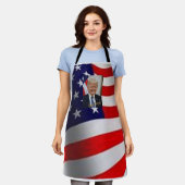 トランプ大統領の署名 エプロン (着用した状態)