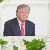 トランプ大統領の💪金ゴールド キッチンタオル (折り畳み)