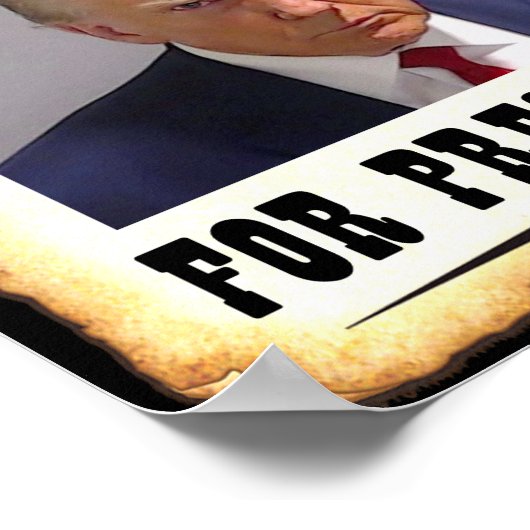 トランプ大統領はポスターに指名手配されている ポスター (角)