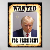 トランプ大統領はポスターに指名手配されている ポスター (正面)