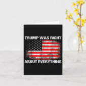 トランプ大統領は全てにおいて正しかった カード (黄色い花)