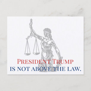 トランプ大統領は法廷女裁判官の上に立たない ポストカード