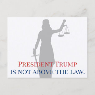トランプ大統領は法廷女裁判官の上に立たない ポストカード