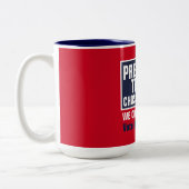 トランプ大統領は米国を選んだ ツートーンマグカップ (左)