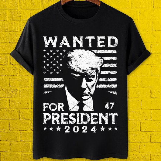 トランプ大統領は2024年の大統領を望む決して降伏しない Tシャツ