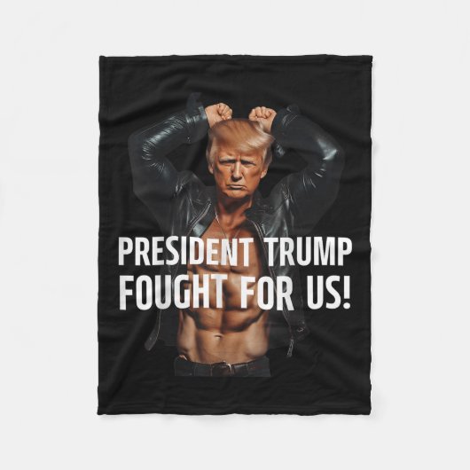 トランプ大統領は2025年に米国の女性スポーツのために戦った フリースブランケット (正面)