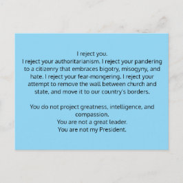 トランプ大統領へのはがき ポストカード