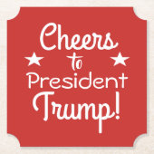 トランプ大統領への応援! ペーパーコースター (正面)