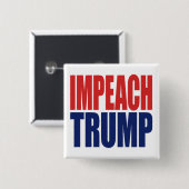 トランプ大統領を弾劾しよう - 反トランプ 缶バッジ (正面&裏面)