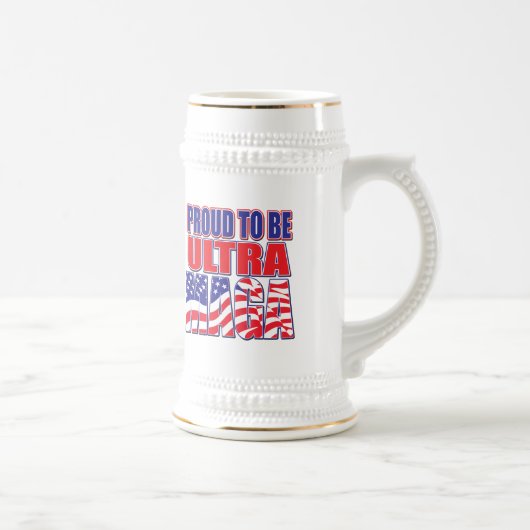 トランプ大統領を支持します ビールジョッキ (右)