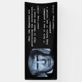 トランプ大統領コロナウイルス引用文 横断幕 (縦)