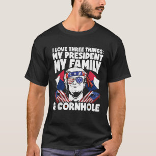 トランプ大統領ファミリーコーンホールMAGAビーンバッグ7月 Tシャツ