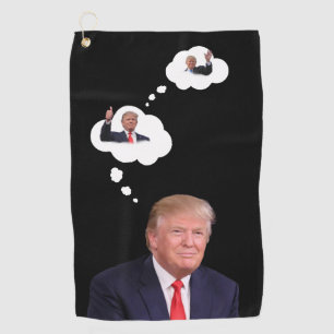 トランプ大統領ポートレート🇺🇸😁笑顔 ゴルフタオル