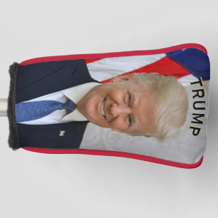 トランプ大統領ポートレート🇺🇸😁笑顔 ゴルフヘッドカバー