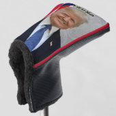 トランプ大統領ポートレート🇺🇸😁笑顔 ゴルフヘッドカバー (3/4 正面)