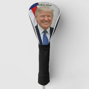 トランプ大統領ポートレート🇺🇸😁笑顔 ゴルフヘッドカバー