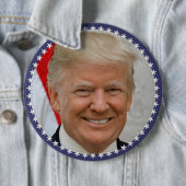 トランプ大統領ポートレート(XT-20181023-1520) 缶バッジ (インサイチュ)
