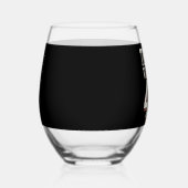 トランプ大統領ヴィンテージトランプ勝利 ステムなしワイングラス (左)