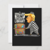 トランプ大統領刑務所図書館 カード (正面)