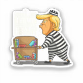 トランプ大統領刑務所図書館 シール (正面)