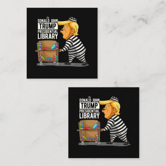 トランプ大統領刑務所図書館 ノートカード (正面/裏面)
