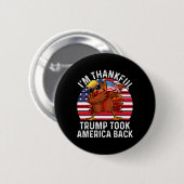 トランプ大統領勝ってよかったアメリカ奪還感謝 缶バッジ (正面&裏面)