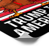 トランプ大統領勝ってアメリカを取り戻してくれてありがとう ポスター (角)