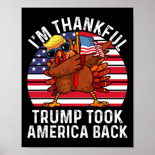 トランプ大統領勝ってアメリカを取り戻してくれてありがとう ポスター (正面)