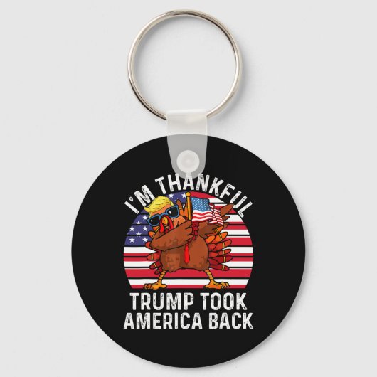 トランプ大統領勝利おめでとう アメリカを取り戻した 感謝 キーホルダー (正面)