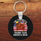 トランプ大統領勝利おめでとう アメリカを取り戻した 感謝 キーホルダー (正面)
