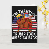 トランプ大統領勝利に感謝 カード (黄色い花)