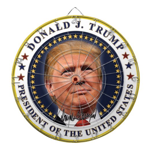 トランプ大統領反対 ダーツボード (正面)