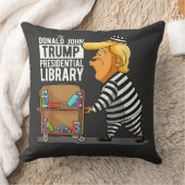 トランプ大統領図書館の刑務所 クッション (ブランケット)